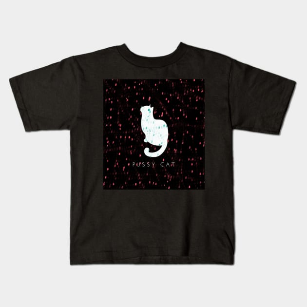 Pussy Cat Kids T-Shirt by Sahils_Design